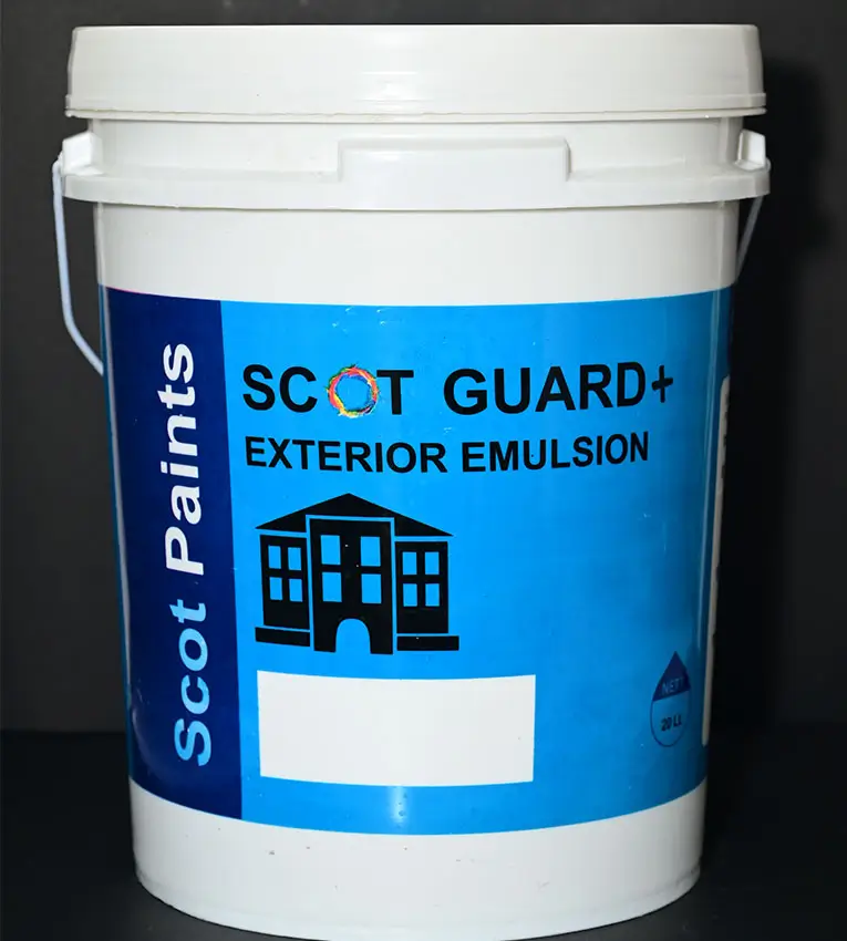 Scot Guard Plus - Hi sheen, Dust resistant, waterproofing Premium Exterior Emulsion Paint